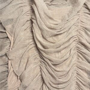 Vicinity Champagne Ruched Blouse